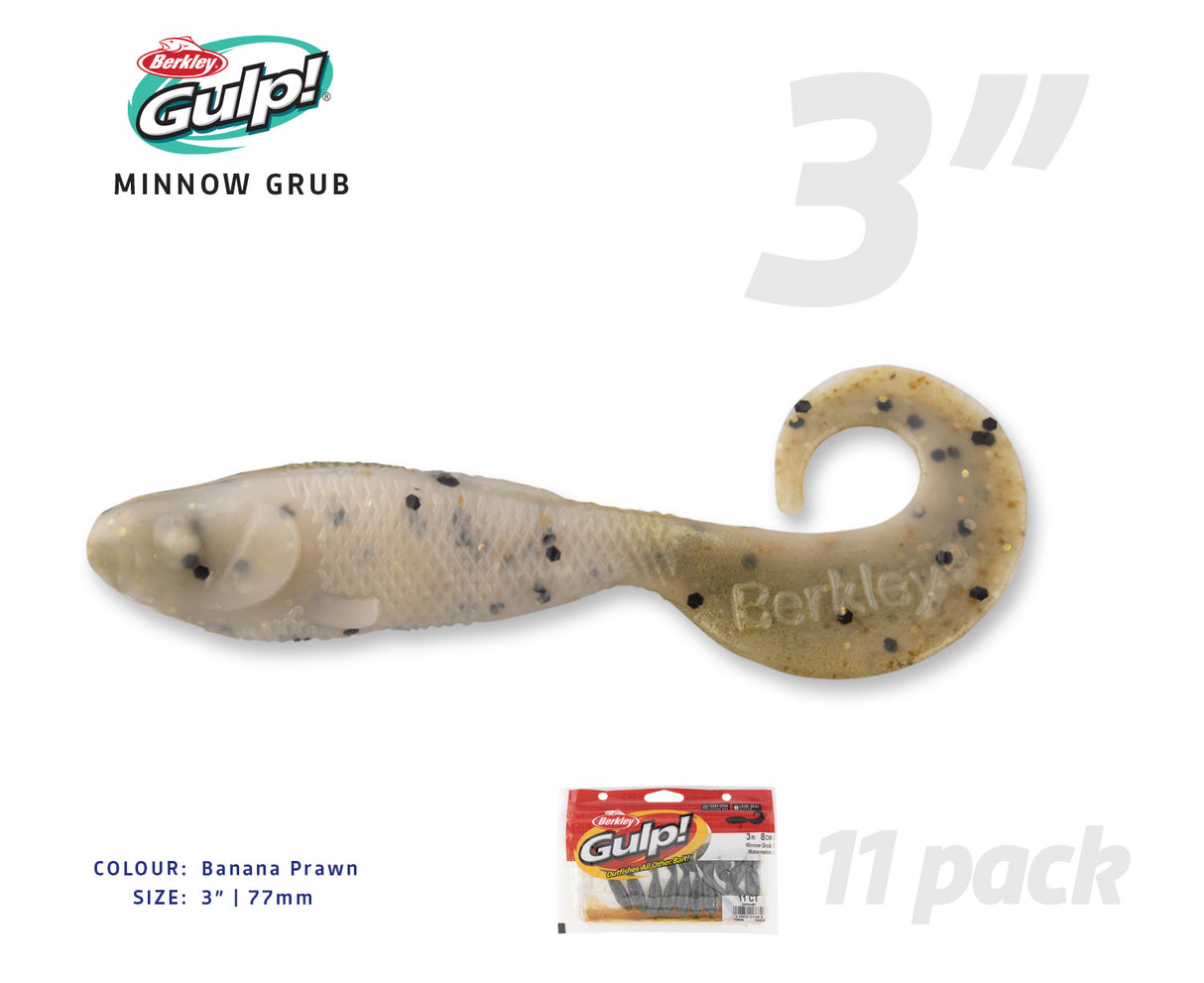 Berkley Gulp Minnow Grub Soft Plastics
