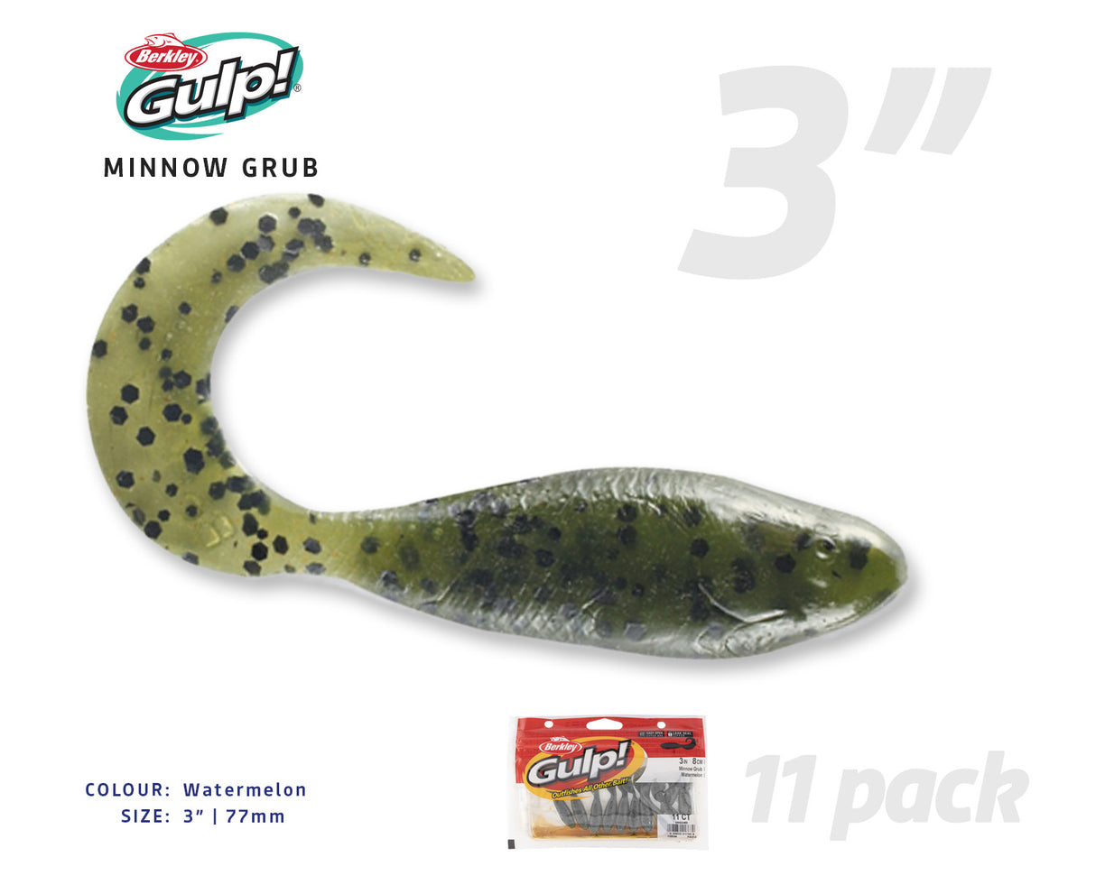 Berkley Gulp Minnow Grub Soft Plastics