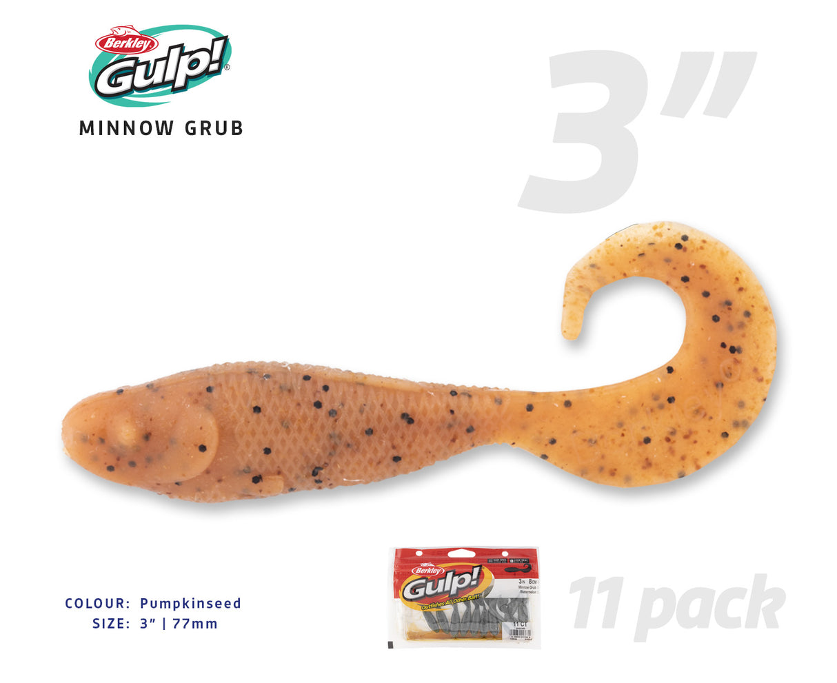Berkley Gulp Minnow Grub Soft Plastics
