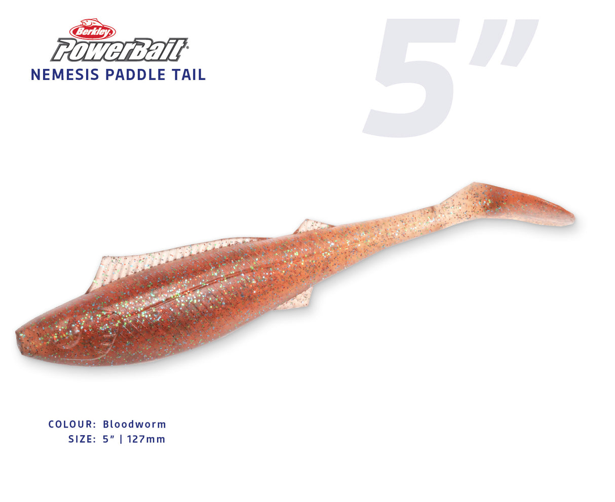 Berkley Powerbait Nemesis Paddle Tail Soft Plastics