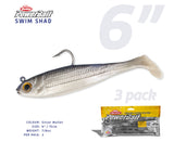 Berkley Powerbait 6" Swim Shad Soft Plastics