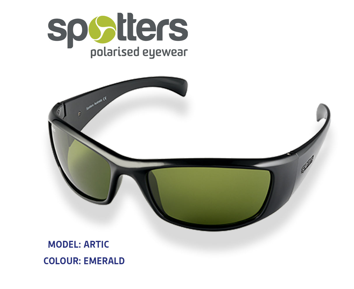 Spotters Artic+ Gloss Black Polarised Sunglasses