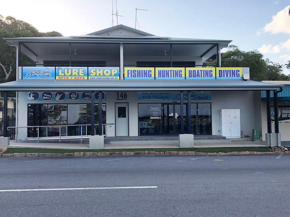 The Lure Shop Tackle World Cooktown store front, Queensland