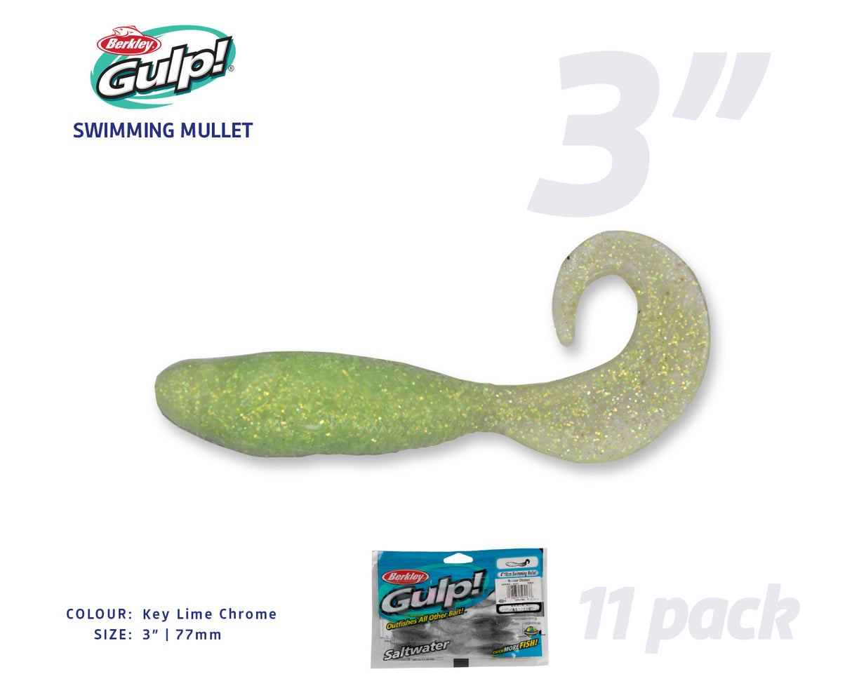 Berkley Gulp Swimming Mullet Soft Plastics
