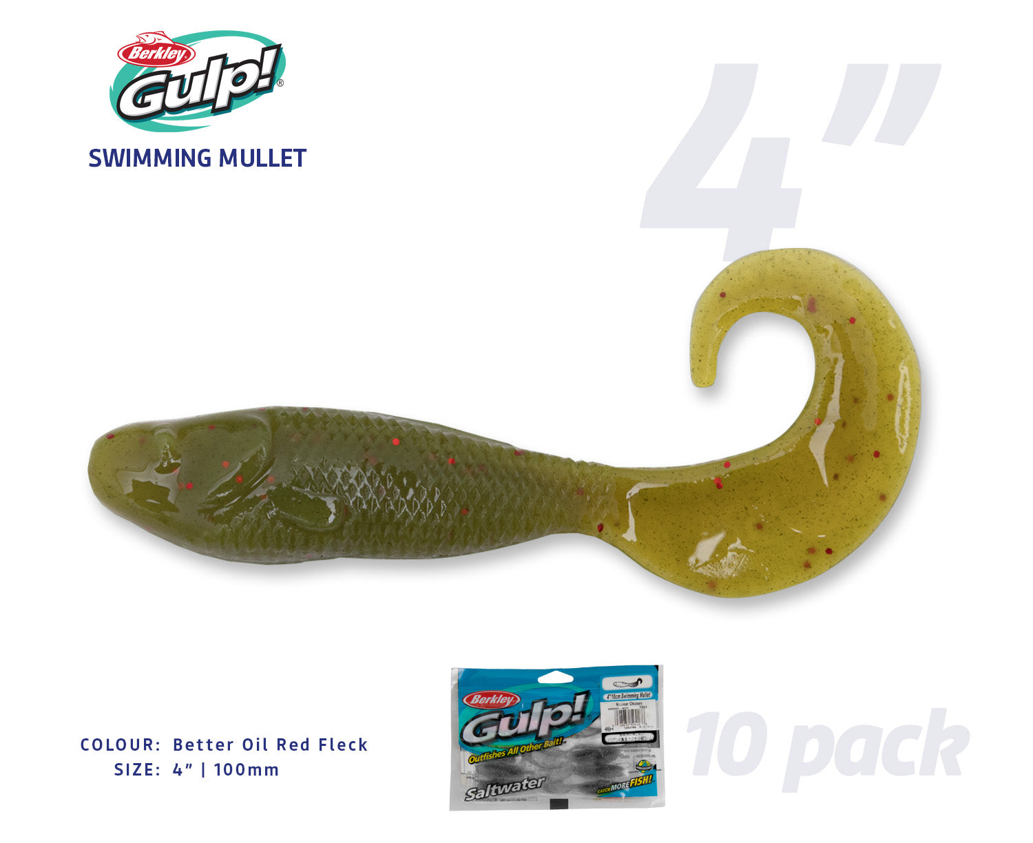 Berkley Gulp Swimming Mullet Soft Plastics